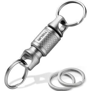 Titanium Quick Release Keychain Retractable Key Chain Detachable Keychain Clip